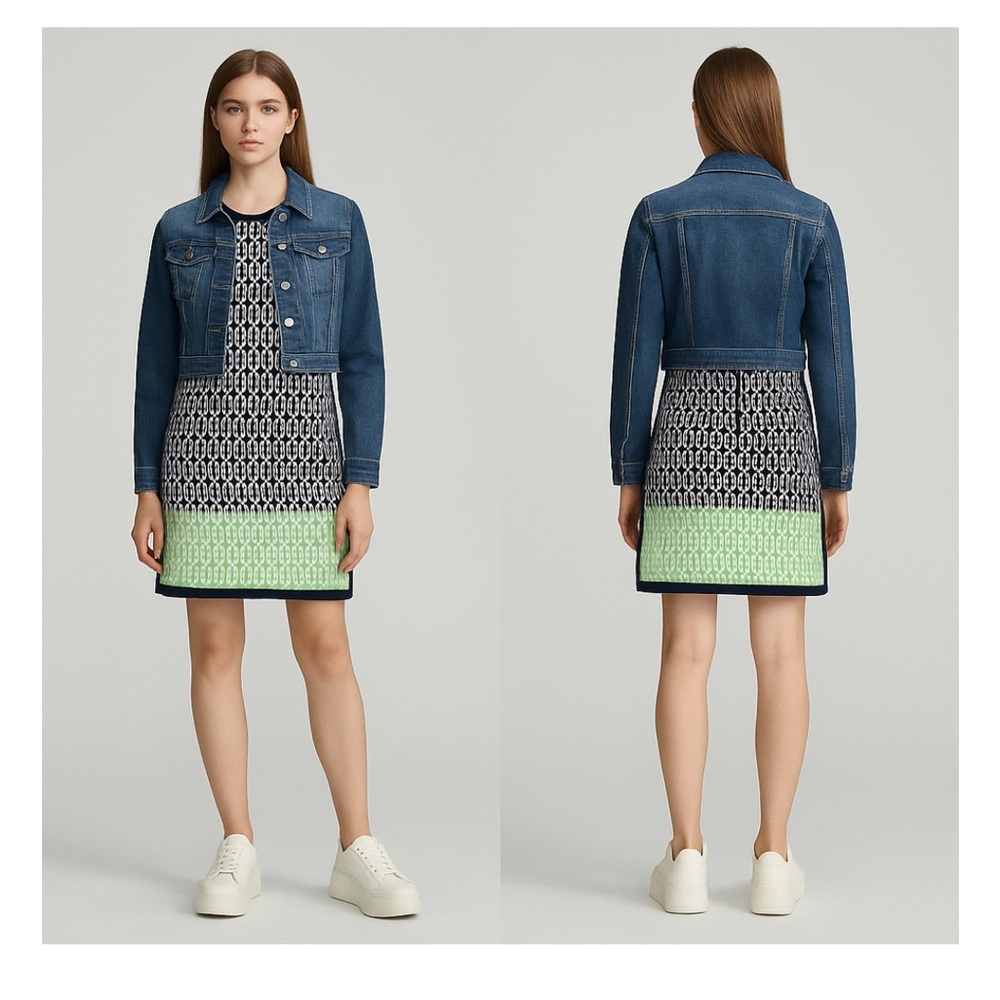 Juicy Couture Sweater Dress Soft 100d% Wool‎ Short Sleeve Size L